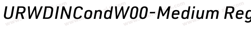 URWDINCondW00-Medium Regular字体转换